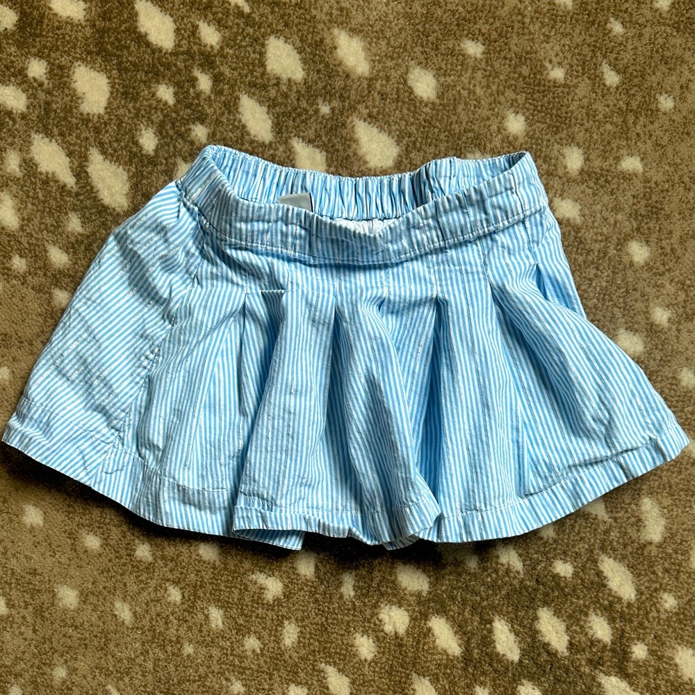 Crewcuts Light Blue Striped Skirt size 4